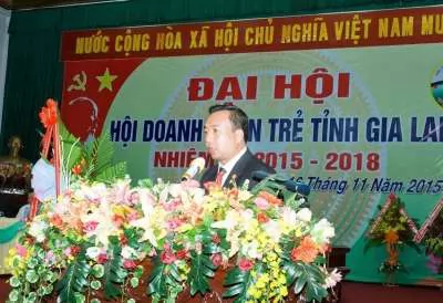 ÔNG PHAN THANH THIÊN – TỔNG GIÁM ĐỐC CÔNG TY TRƯỜNG SINH TÁI ĐẮC CỬ CHỦ TỊCH HỘI DNT TỈNH GIA LAI, NHIỆM KỲ 2015-2018