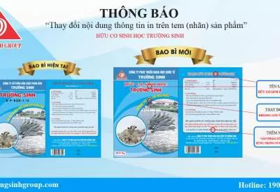 THÔNG BÁO VỀ VIỆC THAY ĐỔI NỘI DUNG THÔNG TIN IN TRÊN TEM (NHÃN) SẢN PHẨM